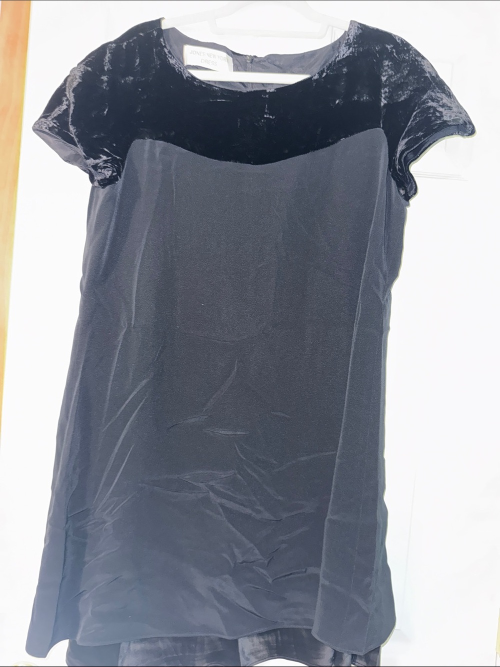 Jones New York Black Satin Dress